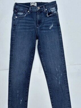 AGOLDE A Gold E Distressed Ripped Crop Blue Jeans - Size 25